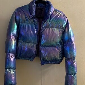 Iridescent Puffer Jacket